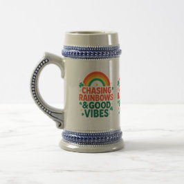 Caneca De Cerveja Chasing Rainbows & Good Vibes Mug