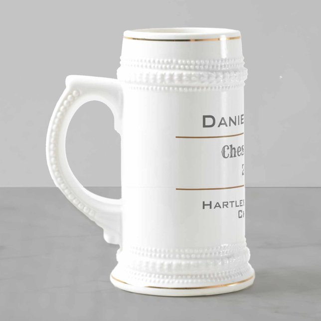 Caneca De Cerveja Chess Champion (Criador carregado)