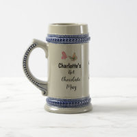 Chocolate Quente de Script de Nome Personalizado M