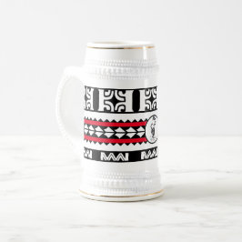 Caneca De Cerveja Chope à bière Tribal Ethnic/Bande Rouge