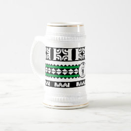 Caneca De Cerveja Chope à bière Tribal Ethnic /Bande Vert