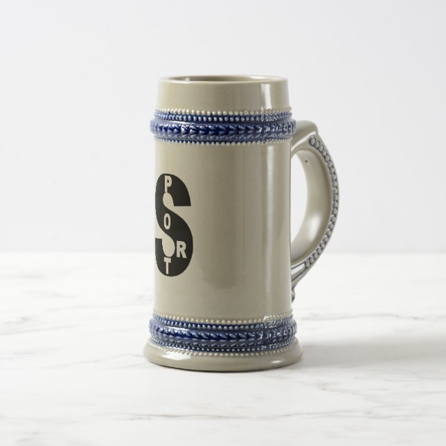 Caneca De Cerveja Chope grise   TOP DESIGN  SPORT  (Frente Esquerda)