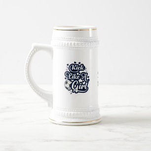 Caneca De Cerveja Chutar Como Uma Rapariga