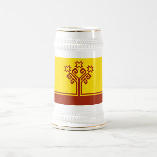 Caneca De Cerveja Chuvashia Flag