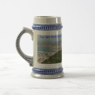 Caneca De Cerveja Cimeira da rocha de Gibraltar