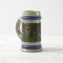 Cinza de manguezal/Caneca de cerveja azul de 22 oz