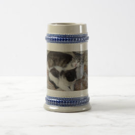 Caneca De Cerveja Cinza-mãe e criança/Caneca de cerveja azul de 22 o