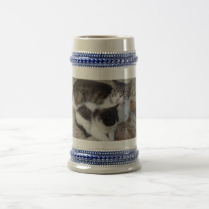 Caneca De Cerveja Cinza-mãe e criança/Caneca de cerveja azul de 22 o