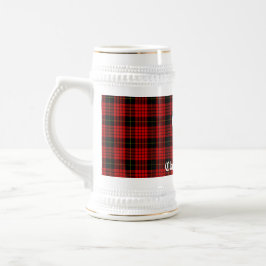 Caneca De Cerveja Clan MacQueen Crest Crachá & Tartan