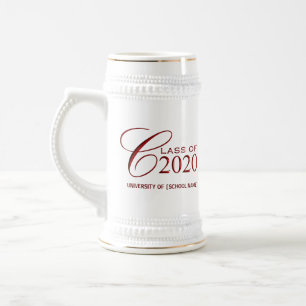 Caneca De Cerveja Classe de 2020 - Mugs de presentes de graduação