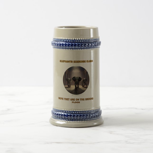 Caneca De Cerveja Classe de dança de elefantes (Centro)