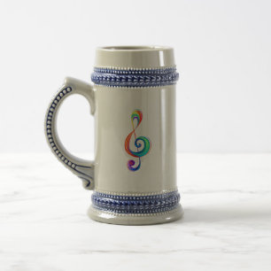 Caneca De Cerveja Clef (trecho de arco-íris)