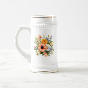 Caneca De Cerveja Clipart de Buquê de Flores de Primavera-92390