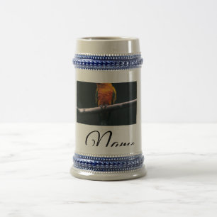 Caneca De Cerveja Cobertor personalizado com foto de animal colorido