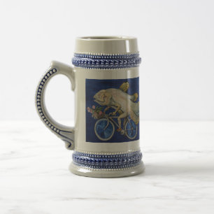 Caneca De Cerveja Coelacanth, BEBIDA COMO A FISHON uma BICICLETA