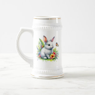 Caneca De Cerveja Coelho Animal de Fazenda Bebê Clipart de Sublimaçã