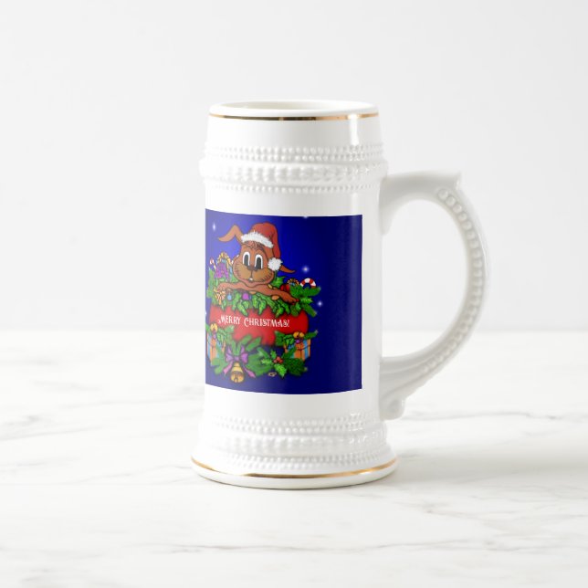 Caneca De Cerveja Coelho Natal (Direita)