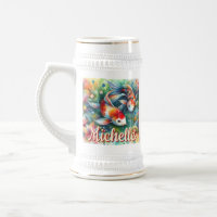 Coi Fish Whimsical Watercolor Personalizado
