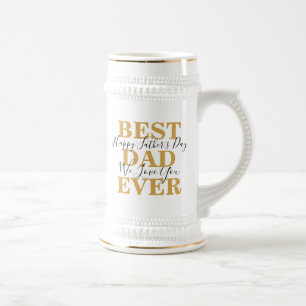 Caneca De Cerveja Colagem de Fotos do Melhor Pai do Dia de os pais