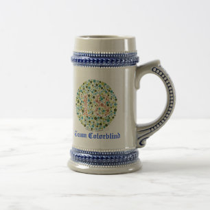 Caneca de cerveja Colorblind da cerveja da equipe