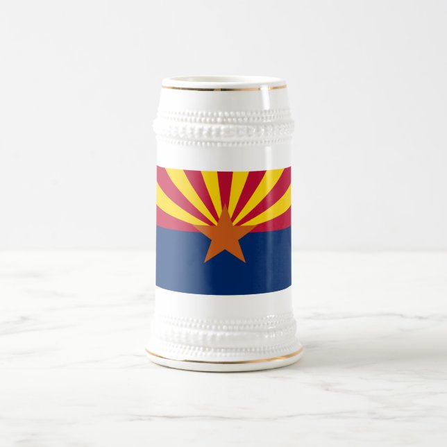 Caneca de cerveja com a bandeira do Arizona (Centro)
