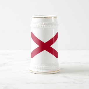 Caneca de Cerveja com a Bandeira do Estado do Alab