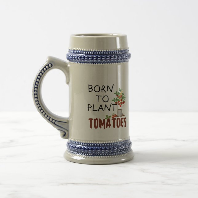 Caneca de cerveja com citação engraçada de jardine (Esquerda)