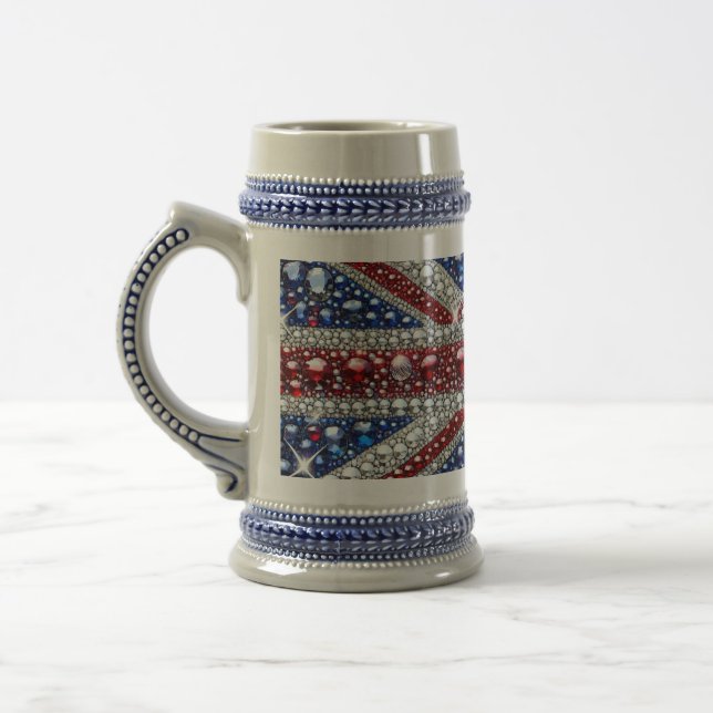 Caneca de cerveja com Design de cores britânicas (Esquerda)