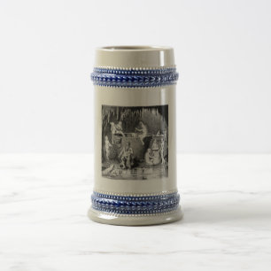 caneca de cerveja com impressão do salão dos aeg