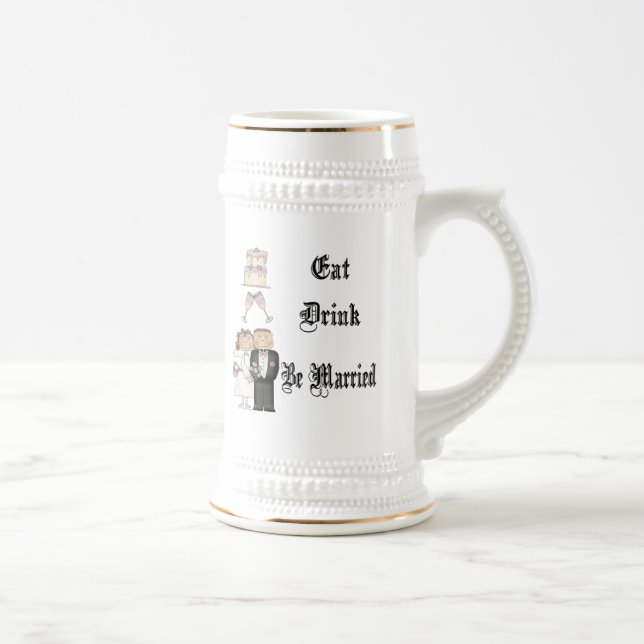 Caneca De Cerveja Coma, Beba, Se Case (Direita)