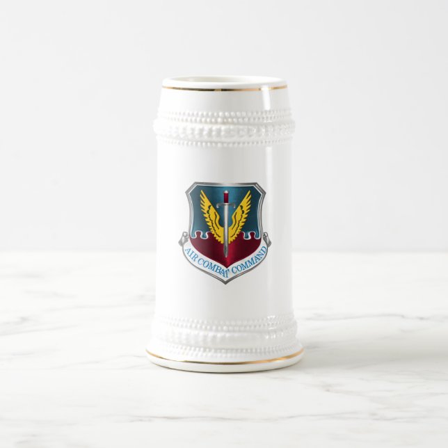 Caneca De Cerveja Comando de combate aéreo - "ACC" (Centro)