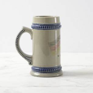 Caneca de cerveja comemorativa das Forças Britân