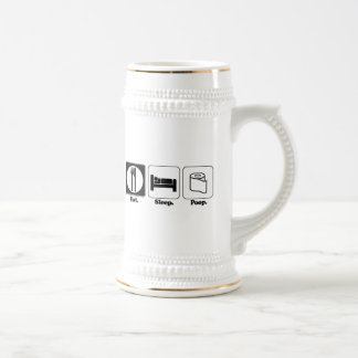 Caneca De Cerveja comer cocô de dormir