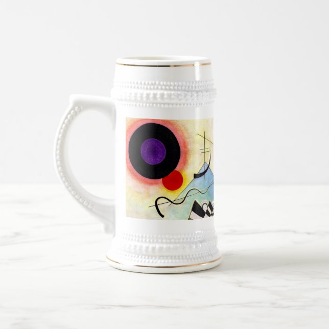 Caneca De Cerveja Composição Kandinsky 8 (Esquerda)