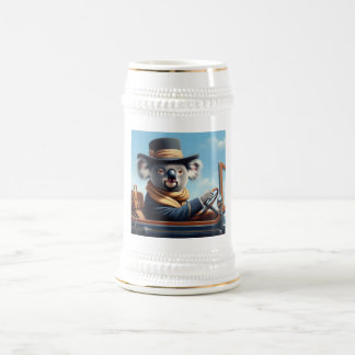 Caneca De Cerveja Condução De Koala