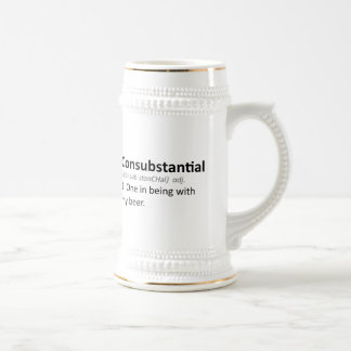 Caneca De Cerveja Consubstantial: Um em ser com minha cerveja