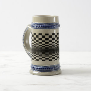 Caneca De Cerveja contraste preto-branco de arte