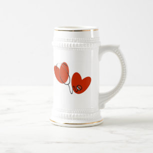 Caneca De Cerveja Corações e t-shirt e presentes do estetoscópio