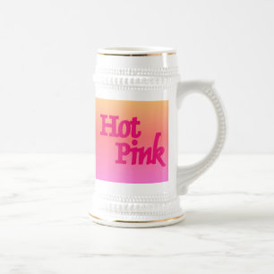 Caneca De Cerveja Corante rosa-quente, branco-caneca de cerveja, bra