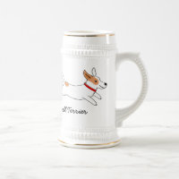 Corredor feliz do cão dos desenhos animados de