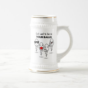 Caneca De Cerveja Costumávamos Viver Em Suas Bolas, Pai De Nome Pers