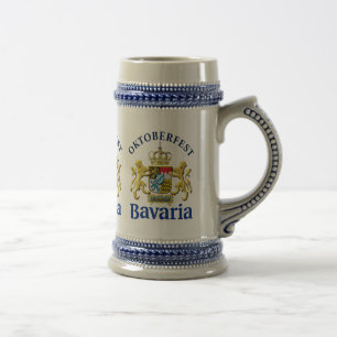 Caneca De Cerveja Crest de Oktoberfest da Baviera 