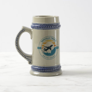 Caneca De Cerveja Crie seu próprio Blue/Grey 22 oz