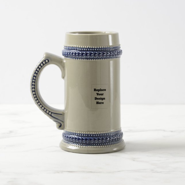 Caneca De Cerveja Crie seu próprio branco (Esquerda)