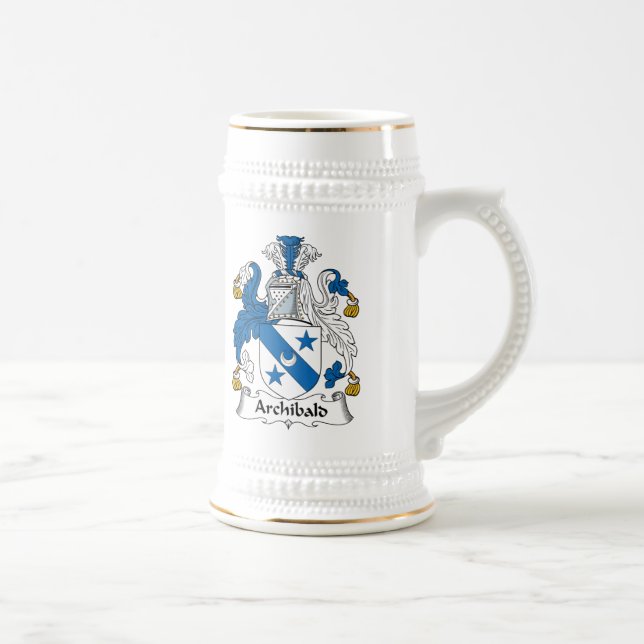 Caneca De Cerveja Crista da família de Archibald (Direita)