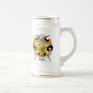 Caneca De Cerveja Crista da família de Avila