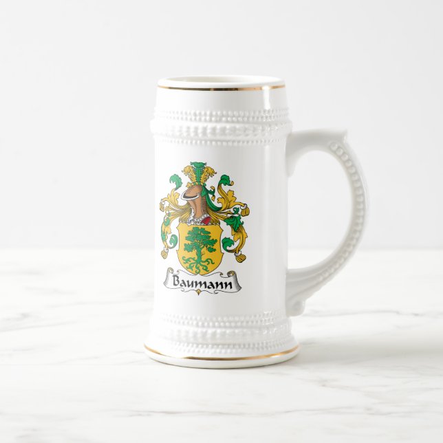 Caneca De Cerveja Crista da família de Baumann (Direita)