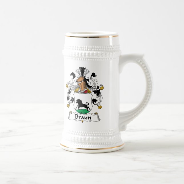 Caneca De Cerveja Crista da família de Braun (Direita)