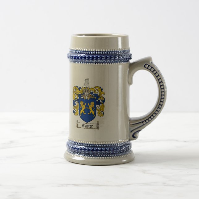 CANECA DE CERVEJA CRISTA DA FAMÍLIA DE CARTER - BRASÃO DE CARTER (Direita)