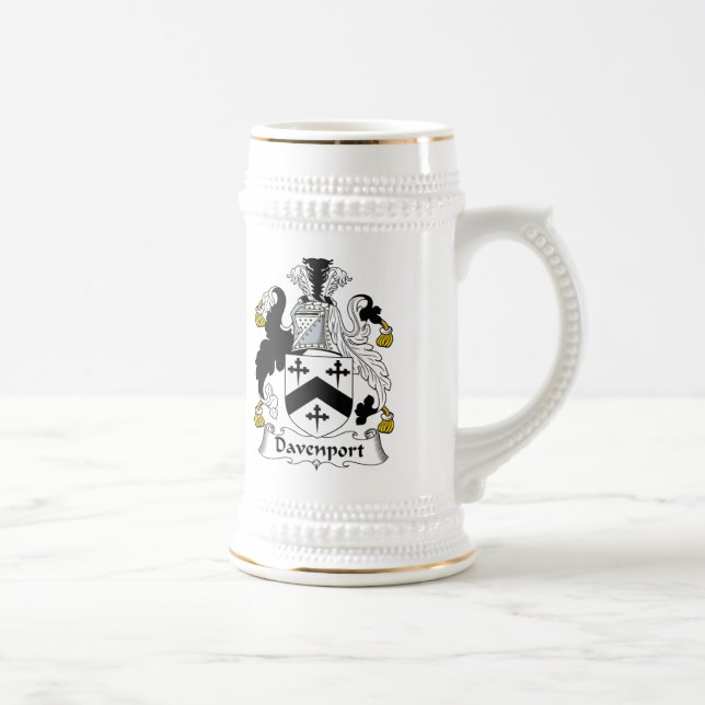 Caneca De Cerveja Crista da família de Davenport (Direita)